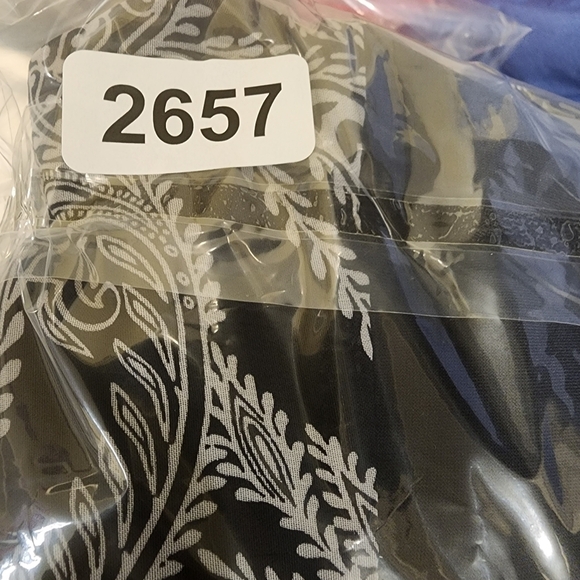 ROBI BEE women's plus size maxi sleeveless shirred neck black and white size XL - Picture 13 of 13